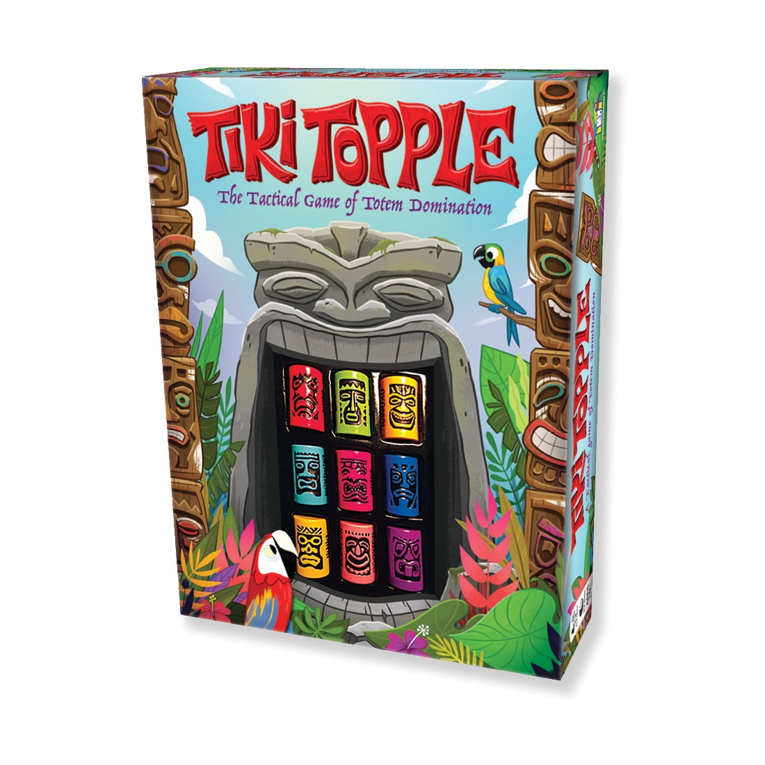 Tiki Topple Family Board Game A Tactical Game of Totem Domination GAMEWRIGHT New 