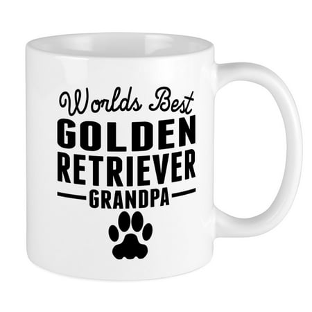 CafePress - Worlds Best Golden Retriever Grandpa Mugs - Unique Coffee Mug, Coffee Cup