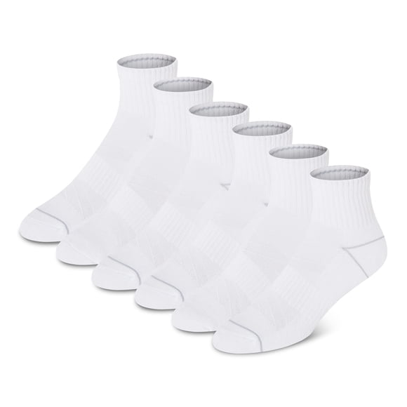 Socks Champion Women's Cushion Quarter 6-Pack