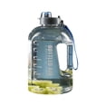 thumbnail image 3 of Botella de agua de gran capacidad Ehuebsd taza con marcador de tiempo transparente gris, 3 of 9