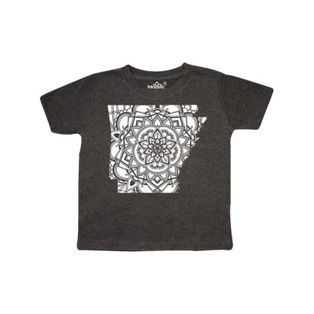 

Inktastic Arkansas Silhouette Mandala Gift Toddler Boy or Toddler Girl T-Shirt