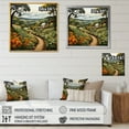 thumbnail image 4 of Designart "Farmhouse Summer Countryside Rustic painting III" Landscapes Canvas Print, 4 of 5