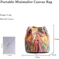 thumbnail image 3 of LHSHID Ethnic Tote Bag for Women Canvas Handbag Bohemian Bucket Bag Retro Shoulder Crossbody Bag with Tassels, 3 of 6