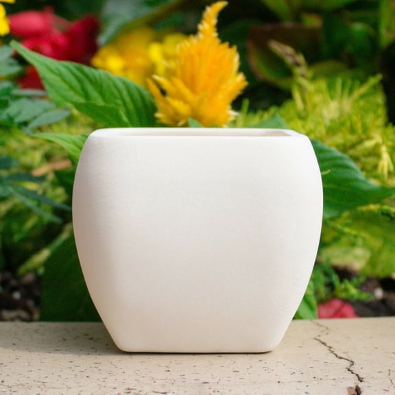 Small Smooth Vase Planter 3x3 IN STOCK Ceramic Bisque Ready To Paint Pottery