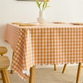 thumbnail image 3 of HYDTMS Nappe Rectangulaire Imperméable en PVC, Résistante à l'Huile et aux Déversements, Nappe Lavable d'Un Coup pour Table à Manger, Buffets, Fêtes et Camping, 3 of 5