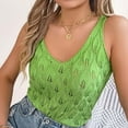 thumbnail image 7 of Yuzhih Women's Crochet Knit Tank Tops 2024 Casual Scoop Neck Sleeveless Sweater Shirts Baggy Cutout Tops, 7 of 7