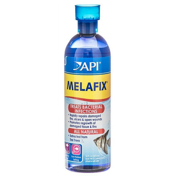 API MelaFix Treats Bacterial Infections for Freshwater and Saltwater Aquarium Fish [Aquarium Bacteria and Fungus Care, Aquarium Supplies] 16 oz