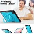 thumbnail image 7 of XYX Case for Samsung Galaxy Tab S10 Lite 10.9 Inch with Rotating Stand, Shoulder Strap, 2in1 Shockproof Cover, Sky Blue, 7 of 7