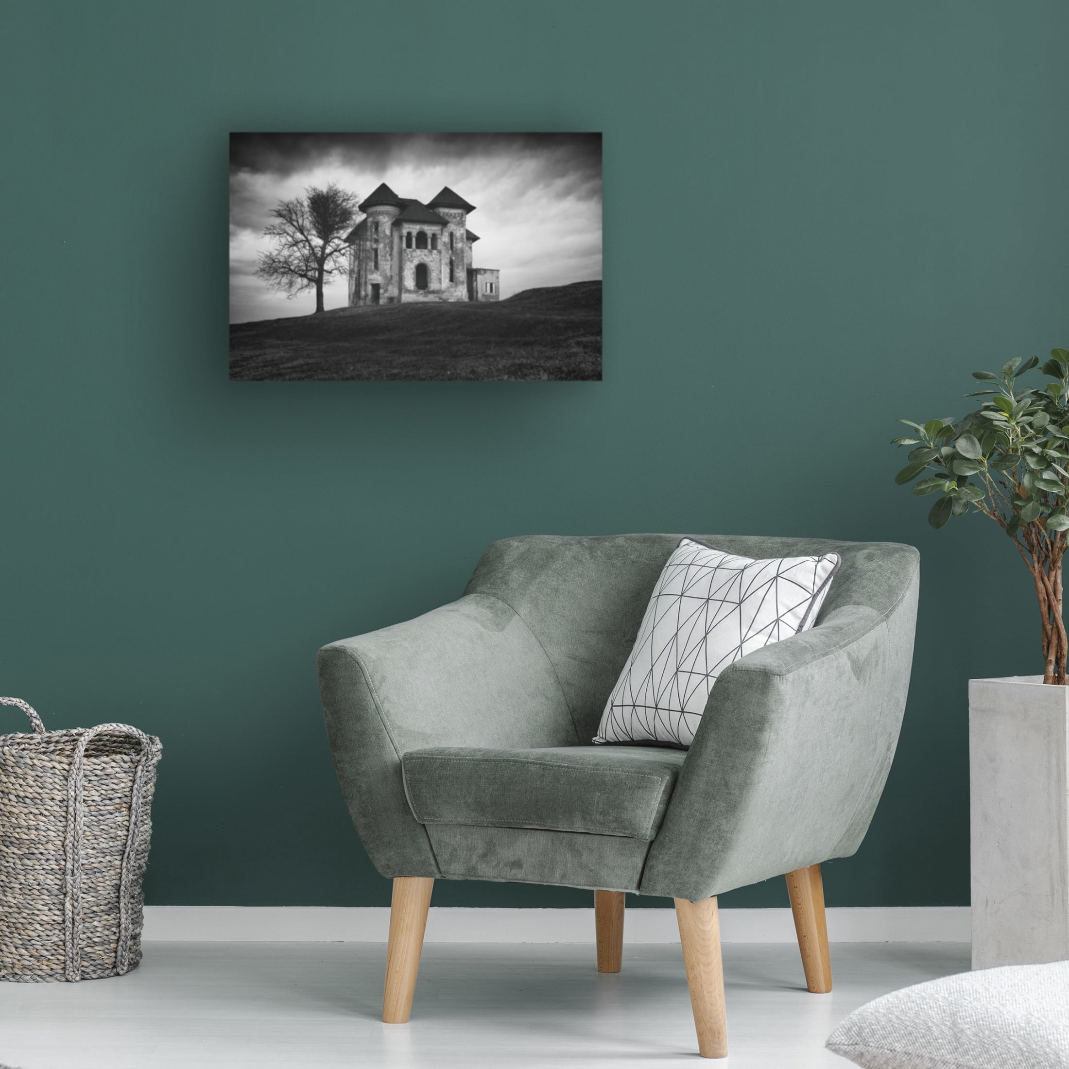 Canvas Wall Art - Catalin Alexandru 'Rosianu Mansion' Wall Art for Living Room, Bedroom, or Office Décor by Trademark Fine Art - 24 x 16 Inches