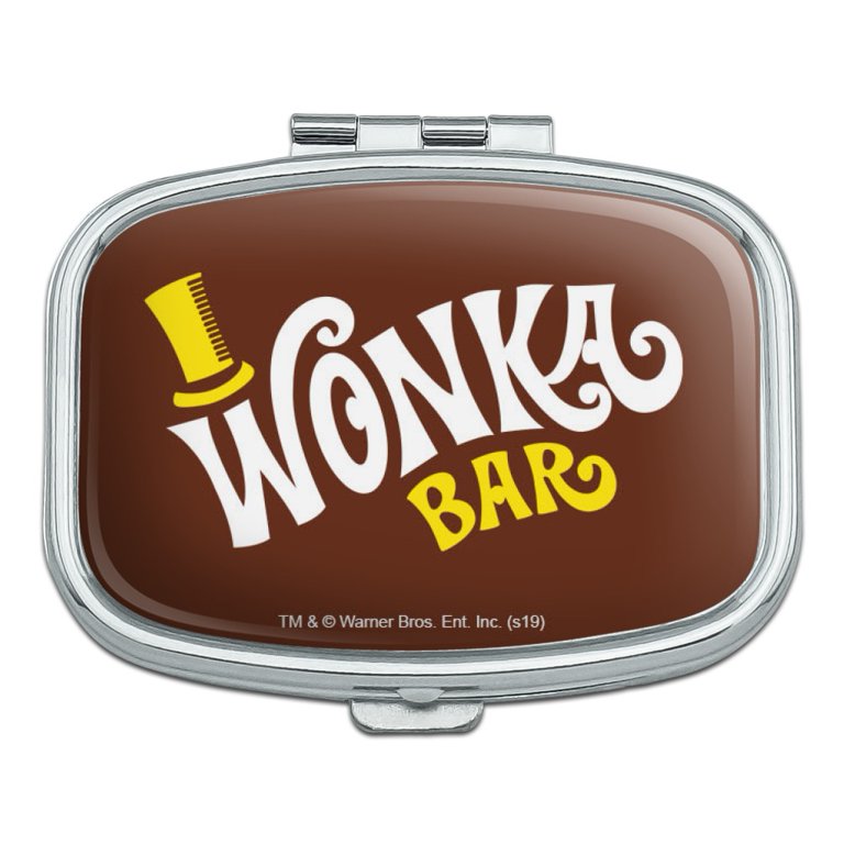 Willy Wonka and the Chocolate Factory Wonka Bar Logo Rectangle Pill Case  Trinket Gift Box 