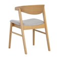 thumbnail image 4 of Pemberly Row 18.75" Fabric Dining Chair in Natural/Light Gray (Set of 2), 4 of 7
