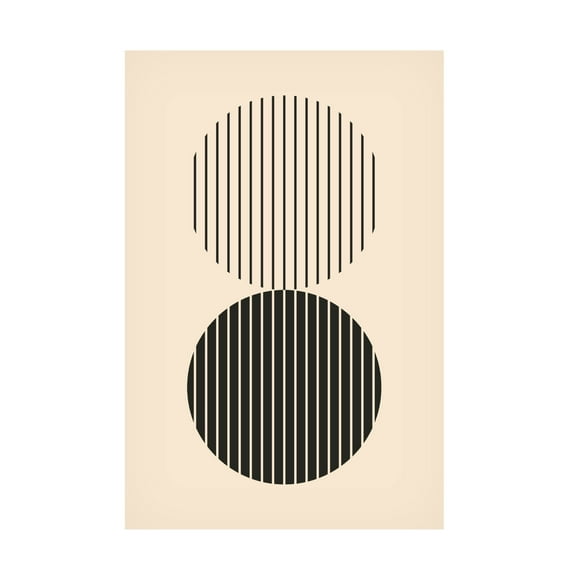 Trademark Fine Art jay stanley Minimal Circle Vibes 4 Canvas Wall Art