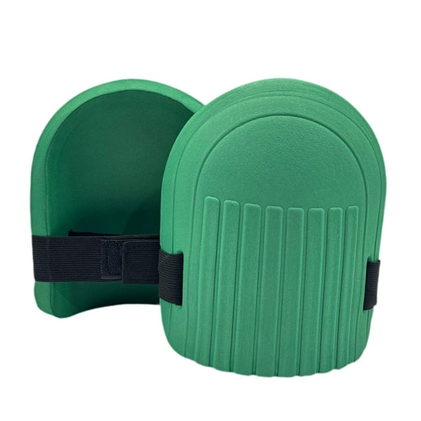 Rodilleras de espuma EVA para jardinería, cubierta antideslizante multiusos, impermeable, 1 par Verde oscuro