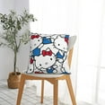 thumbnail image 4 of Hello Kitty Pillow Cover, Square Throw Pillow Cases For Couch Sofa Bed Living Room,Home Decorative, 22"X22", 4 of 9