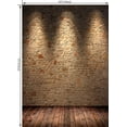 thumbnail image 3 of ABPHOTO Polyester 5x7ft Brick Wall Floor Stage Backdrop Photograghy Background Studio Props, 3 of 4