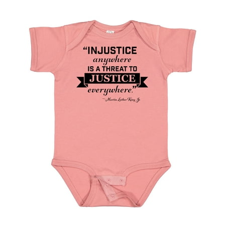 

Inktastic Injustice Anywhere is a Threat to Justice Everywhere- Martin Luther King Jr. Gift Baby Boy or Baby Girl Bodysuit