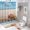 color, variant on Sunshine Beach Starfish 4pcs Shower Curtain Decoration ,modern Home Decoration, Waterproof Shower Curtain 4pcs