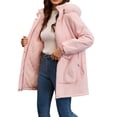 thumbnail image 5 of Aimik Womens Fashion Quilted Winter Coat Fluffy Hooded Puffer Jacket Warm Thick Padded Parka Outwear with Pockets for Everyday Wear, 5 of 5