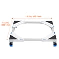thumbnail image 2 of KFFKFF Mini Adjustable Fridge Stand Washer 15-24"W Dryer Base Pedestal w/ Casters, 2 of 9
