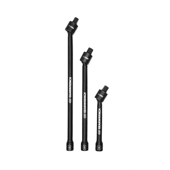 GearWrench 84453 3 Piece 3/8" Drive Pinless Universal-Joint Extension