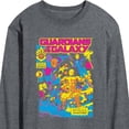 thumbnail image 3 of Marvel Guardians of the Galaxy - Guardians Blacklight - Men's Long Sleeve Graphic T-Shirt, 3 of 5
