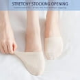 thumbnail image 3 of 6 Pairs Toe Topper Socks Women Invisible Socks Toe Cover Liner Half Socks Seamless Non-Slip Toe Half Socks, 3 of 6
