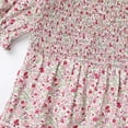 thumbnail image 6 of IBTOM CASTLE Mommy and Me Matching Dresses Floral Printed Ruffled Lantern Sleeves A-Line Long Dress Mom Daughter Matching Outfits 11-12 Years Pink Flowers, 6 of 8