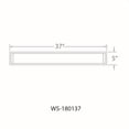 thumbnail image 2 of WAC Lighting Metro 37" 1-Light Aluminum Bathroom Vanity and Wall Light in Chrome, 2 of 5