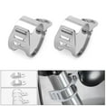 thumbnail image 2 of TAPDRA Motorcycle Fork Mount Turn Signal Clamps 2 Pack Metal Bracket for 3443mm Forks Silver Finish Universal Fit, 2 of 10