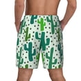 thumbnail image 2 of Lsque Mens Swim Trunks Cactus 1 Pattern - Bathing Suit Compression Liner - Beach Swim Shorts Swimwear - (S-3XL) - Stretch Quick Dry -, 2 of 9