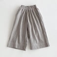 thumbnail image 2 of JFOPQVSM Cotton and Linen Long Pants Toddlers and Baby Girls' Wide Leg Pull-on Pant (6M-6Y), 2 of 9