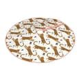 thumbnail image 2 of Balery Leopard Print Printed Christmas Tree Skirt , Merry Christmas Party Christmas Tree Decoration,Adjustable Tree Skirt-48", 2 of 8