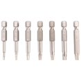 thumbnail image 2 of 7Pcs Set Star Bit Screwdriver Drill Bits Screw Driver Magnetic 1/4Inch Hex Shank HXL16884, 2 of 6