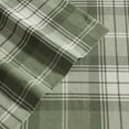 thumbnail image 3 of - King Bed Sheets, Cotton Flannel Bedding Set with Matching Pillowcases, Brushed for Extra Softness, Deep Pocket, Oeko-Tex Certified (Heartland Plaid Green), 3 of 8