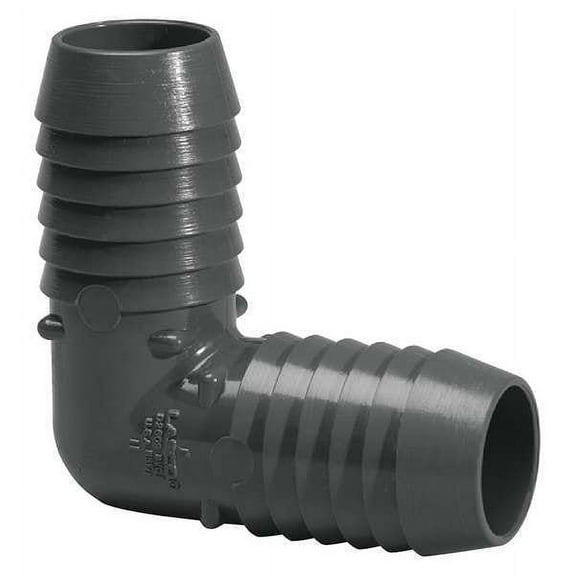 2 PK ZoroSelect PVC Elbow, 90 Degrees, Insert, 1-1/2 in Pipe Size