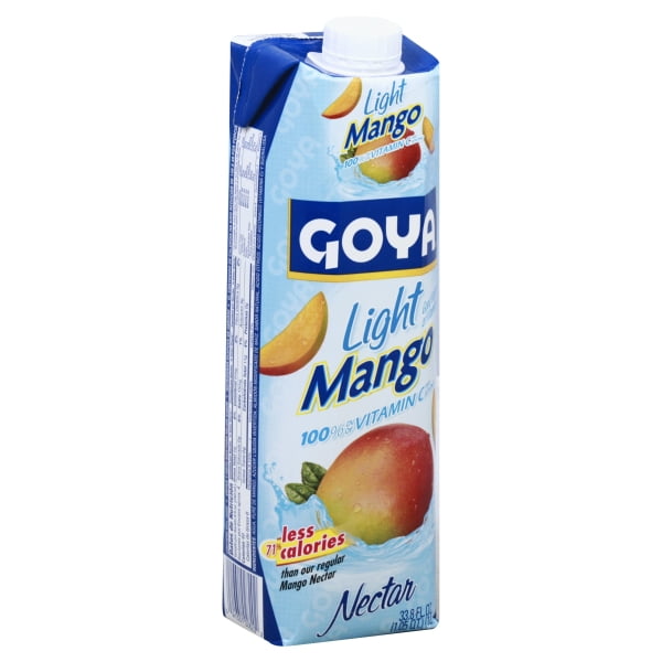 Goya Foods Light Mango Nectar, 33.79 Fluid Ounce (Pack of 12) Walmart