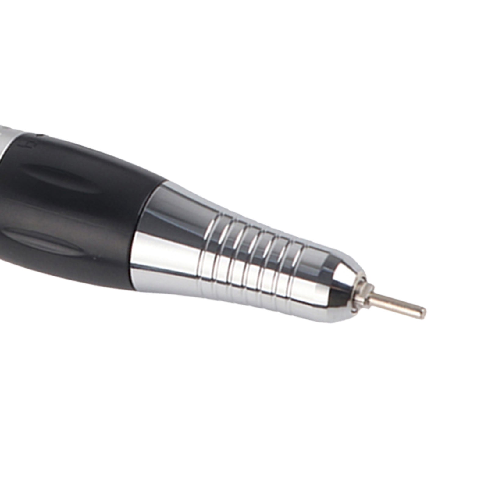 Riousery Professional 35000 RPM Electric Nail Art Drill Pen Handpiece, Manicure Pedicure Grinding Machine Accessory, Small Metal File Hand Drill for Salon and Home Use, Silver