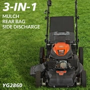 Yardmax 22 Self Propelled Lawn Mower with Seven Cutting Heights