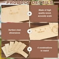 thumbnail image 4 of 1 Set Wooden Cross Stitch Measuring Ruler L Shape Blanched Almond 10.16x10.16x0.3cm 6pcs/set, 4 of 6