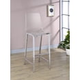 thumbnail image 2 of Juelia Clear Acrylic Bar Chair Chrome (Set of 2), 2 of 11