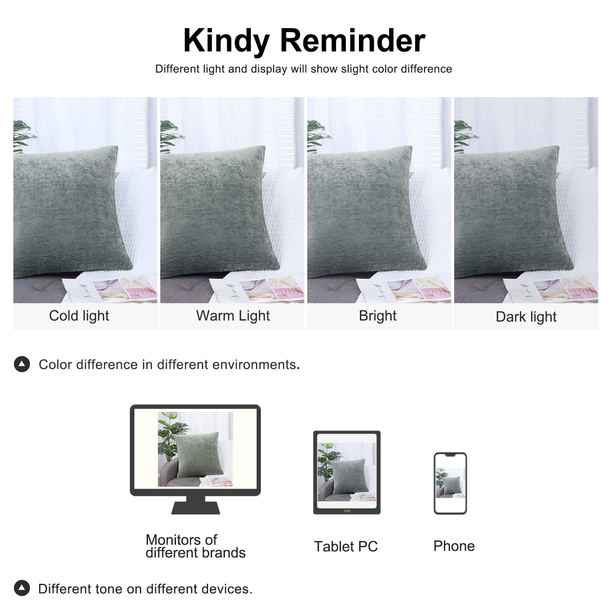 Unique Bargains Soft Water Repellent Throw Pillow Covers Light Gray 16"x16"