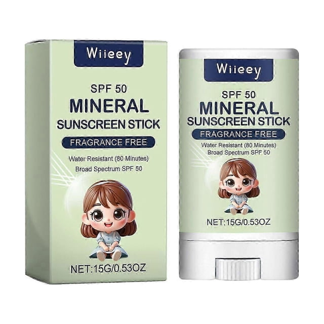 Sunscreen Stick SPF 50 PA+++, Sunblock Stick, SPF 50 Face Moisturiser, Waterproof Sun Cream Against UVA & UVB, Travel Sunscreen For Daily Use, Delicat