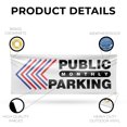 thumbnail image 3 of Public Monthly Parking Left Banner Sign 18 Inch x 48 Inch | 13 oz Vinyl with Metal Grommets | Heavy-Duty Single-Sided Outdoor Durable Printed High-Quality Weatherproof | Made in the USA, 3 of 6