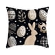 thumbnail image 2 of Uuiauoio Easter Pillow Covers 18x18 Easter Throw Pillow Covers with Bunny and Eggs Spring Home Decor Pillowcase Square Cushion Covers for Sofa Bed Couch, 2 of 6