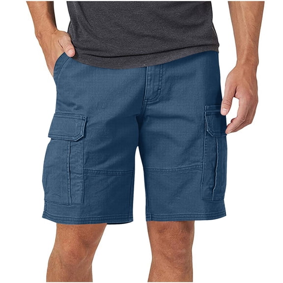 Ynynloco Mens Lightweight Cargo Shorts Casual Work Shorts with Multi Pockets for Hiking Fishing Camping