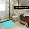 thumbnail image 2 of REGALWOVEN Bath Mat Memory Foam Bath Rugs for Bathroom, Turquoise Blue 32" x 20"/80 x 50cm(L*W), 2 of 6