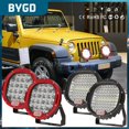 thumbnail image 1 of 7 Inch Round Work Offroad Lamp Waterproof Anti-corrosion Car Off-road Vehicle Spotlight Universal Spot Spotlights Aluminum Alloy105WChina He Qiyong unisex, 1 of 1