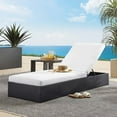 thumbnail image 3 of Tahoe Outdoor Patio Powder-Coated Aluminum Chaise Lounge Chair in Gray White, 3 of 10