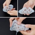 thumbnail image 2 of 4 Pack Round Square Silicone Bead Molds with Holes Beads Resin Molds for Beads Gemstone Cabochon Jewelry Casting White, 2 of 8