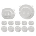 thumbnail image 1 of BRIGHTFUFU 1 Set Outlet Safety Plugs Plastic White for Home Use with High Strength, 1 of 8
